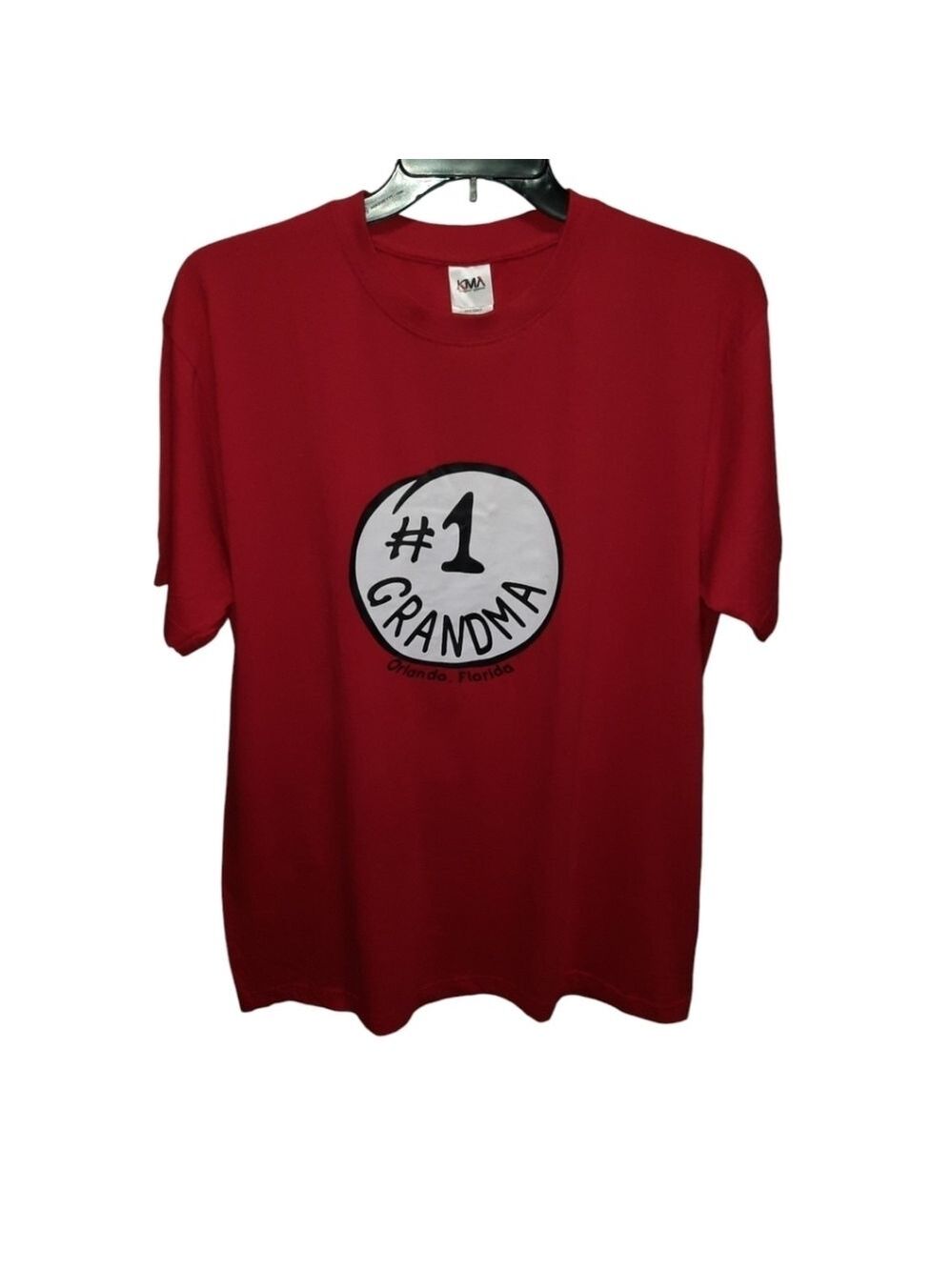KMA Designer Apparel Red Tee Shirt XL NWT